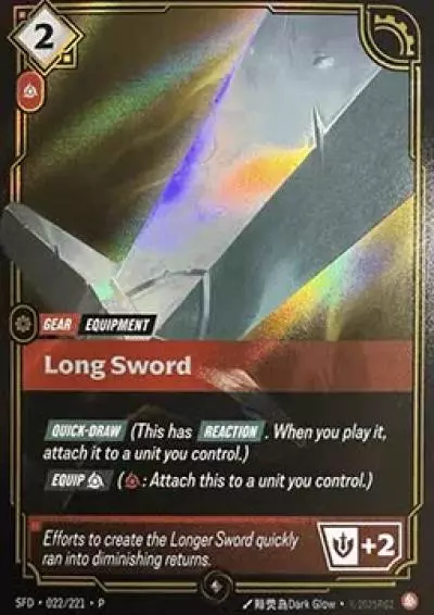Long Sword - SFD-022-p - Promotional Cards - Riftbound card